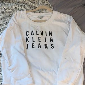 Calvin Klein White Sweatshirt